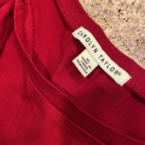 Carolyn Taylor Red Top Cute Tie XL - Picture 3 of 15